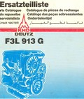 Catalogue pièeces détachées moteurs Diesel Deutz F3L 913 G
