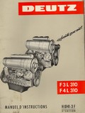 Manuel d'instructions moteurs Diesel Deutz F 3 et 4 L 310