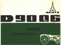 manuel instruction tracteur deutz D9006