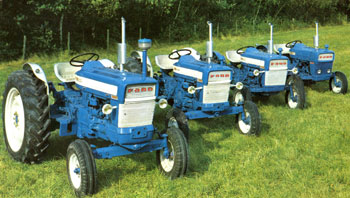 Carte postale promo tracteur ford 5000 4000 3000 2000