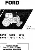catalogue de pièces détachées ford 5610 5900 6610 6710 7610 7710