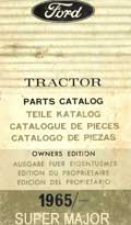 catalogue pièces détachées tracteur ford super major