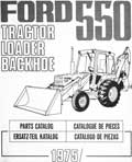 catalogue pièces détachées tracteur tractopelle ford 550