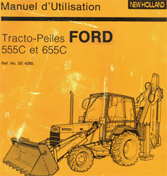 manuel utilisation tracteur tractopelle ford 555c 655c
