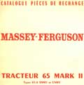 Catalogue pièces détachées tracteur Massey Harris 820