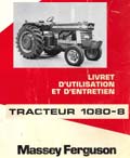 Livret entretien et utilisation tracteur massey ferguson MF 1080-8