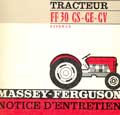 Notice entretien tracteur FF30GS FF30GE FF30GV