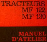 Manuel d'atelier tracteur massey ferguson 122 et 130