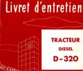 Livret d'entretien tracteur McCormick IH D-320