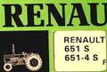 Livret entretien tracteur Renault 651s 651-4s type R7461 R7464
