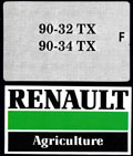 Guide entretien et utilisation pour tracteurs Renault 90.32TX 90.34TX