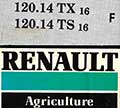 Guide instructions tracteurs Renault 120.14TX16 120.14TS16