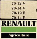 Guide instructions pour les tracteurs Renault 70-12 70-14 VF