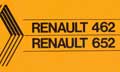 Livret d'utilisation et d'entretien tracteur Renault 462 652