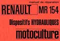 Revue technique et Manuel de réparation MR 154 tracteurs Renault Dispositifs hydrauliques