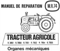 Manuel de réparation MR74 tracteur Renault R3051, R7050, R7051, R7052, R7054 et R7055