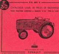 catalogue pièces détachées tracteur Renault E30