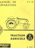 Manuel de réparation tracteur Renault D22