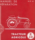 Manuel de réparation tracteur Renault E30