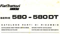 Catalogue pièces détachées Fiat 580 580DT