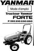 Mode d'emploi tracteurs YANMAR Forte F-190 F-210 F-230 F-250