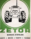 Manuel d'atelier tracteur Zetor 8011 8045 12011 12045