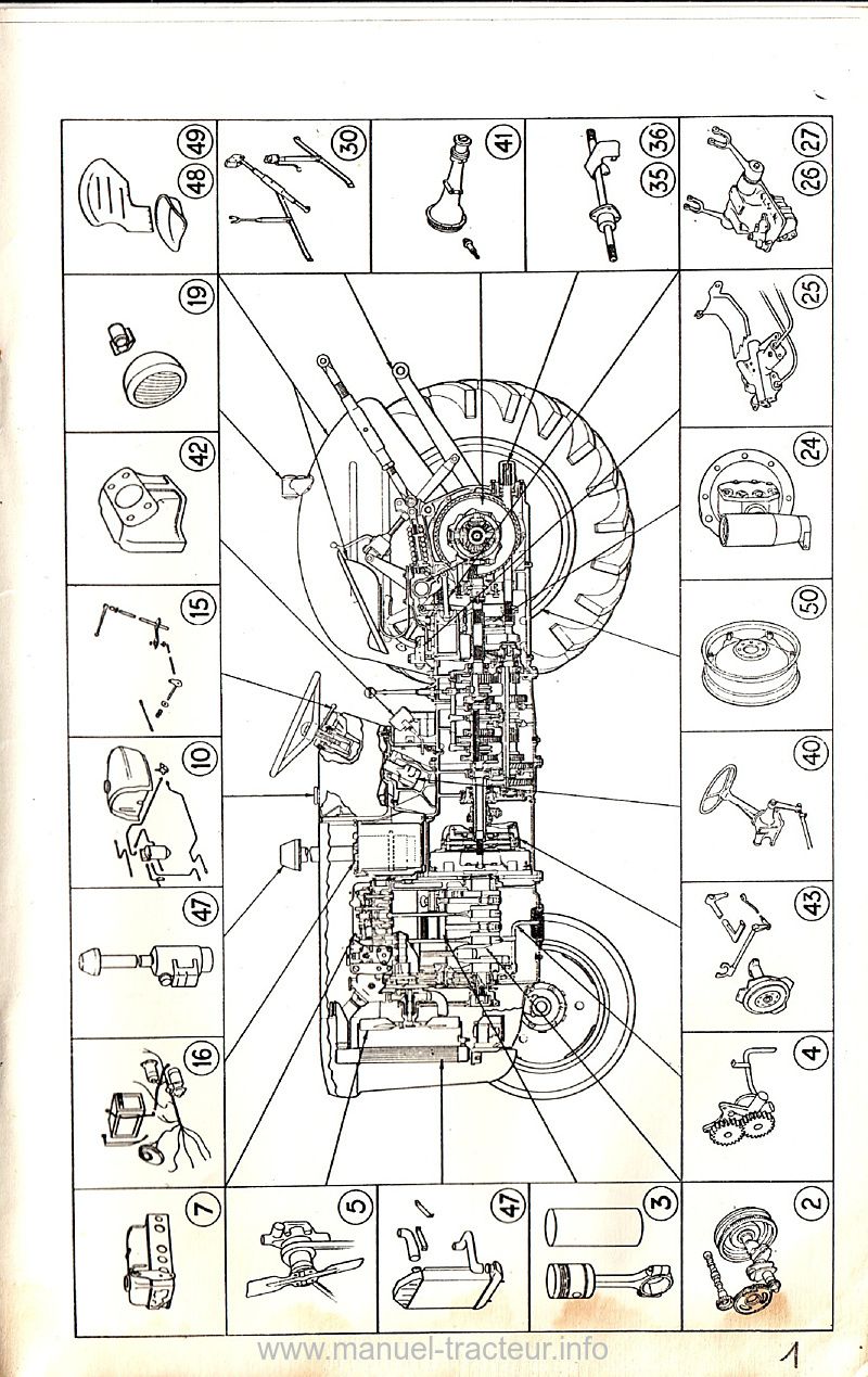 Troisième page du Catalogue pièces détachées FORD Dexta Super Dexta 1965