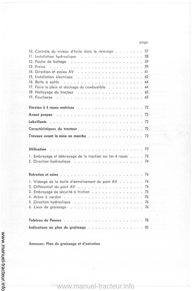 Cinquième page du Manuel instructions service entretien FENDT Farmer 2S 3S 4S