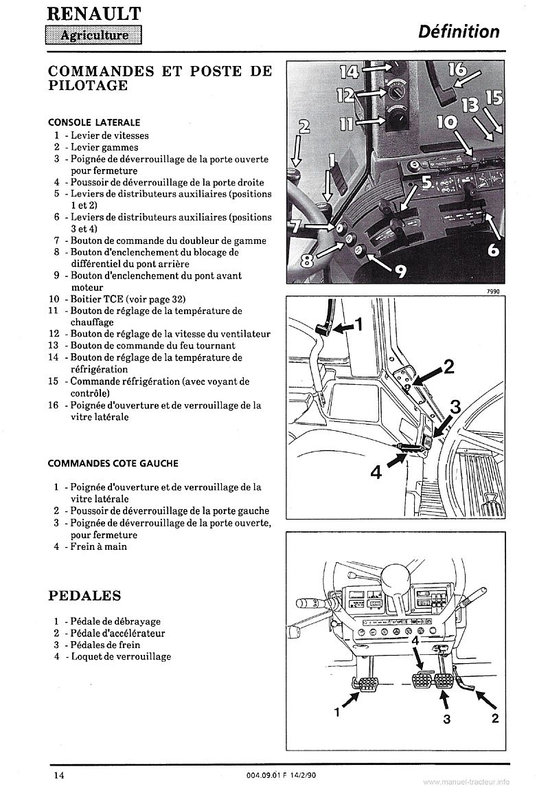 Sixième page du Guide entretien Renault 175-74TZ