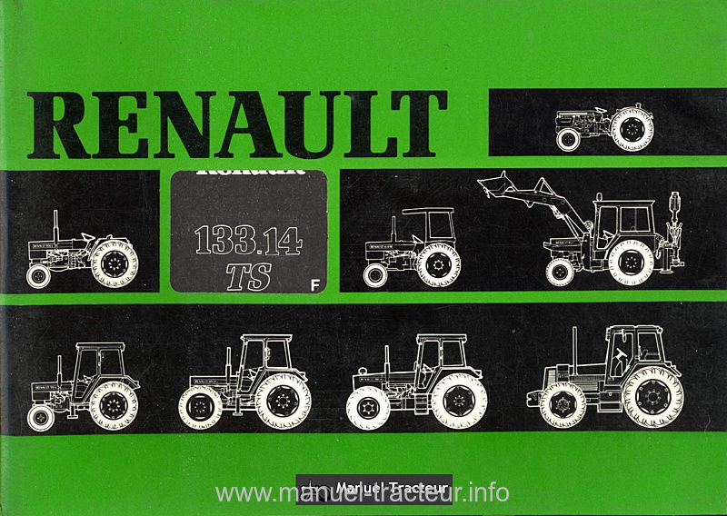 Première page du Livret entretien Renault 133.14 TS
