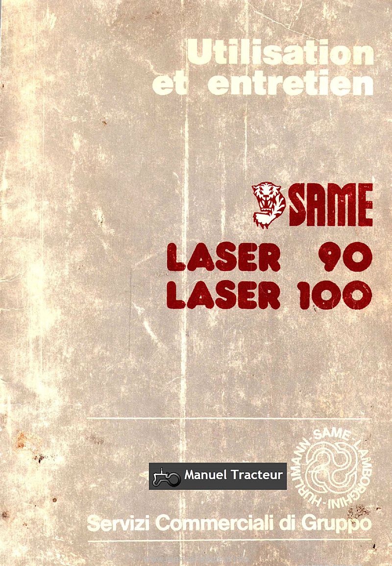 Première page du Notice entretien Same Laser 90 100