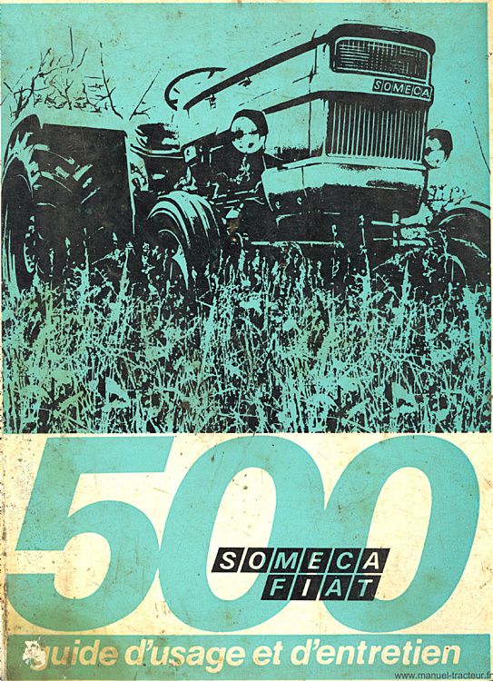 Première page du Guide entretien SOMECA 500