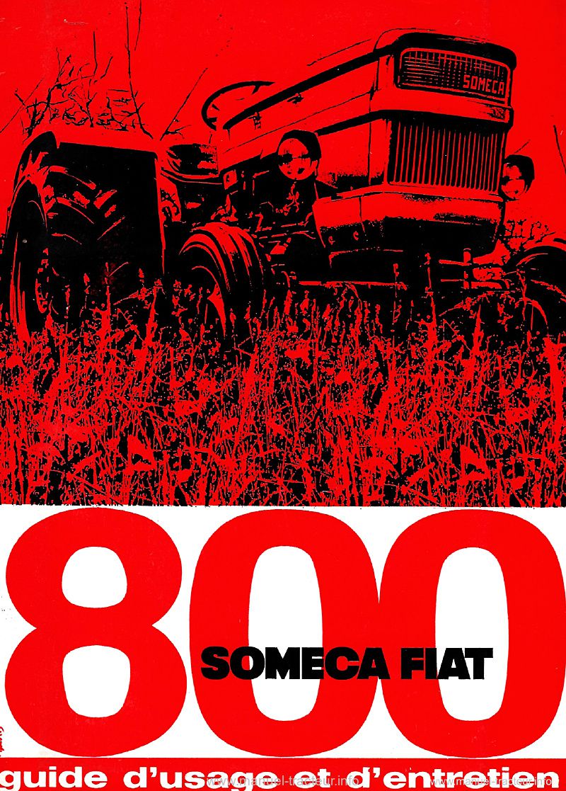Première page du Guide entretien Fiat Someca 800