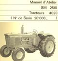 manuel atelier tracteur John Deere 4020
