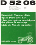Catalogue pièces de rechange tracteur DEUTZ 5206