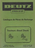 Catalogue de pièces détachées tracteur DEUTZ 25