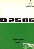 Instruction book tractor DEUTZ D2506