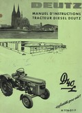 Manuel d'instructions tracteur DEUTZ D40