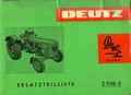 Catalogue de pièces de rechange tracteur DEUTZ 40