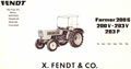 Catalogue pièces détachées tracteurs Fendt Farmer 200S 200V 203V 203P