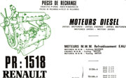 Catalogue pièces rechange Renault moteur MWM D226 D227 D228