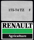 Guide entretien et utilisation pour tracteur Renault 175-74TZ