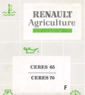 Guide d'entretien et d'utilisation pour les tracteurs Renault CERES 65 70